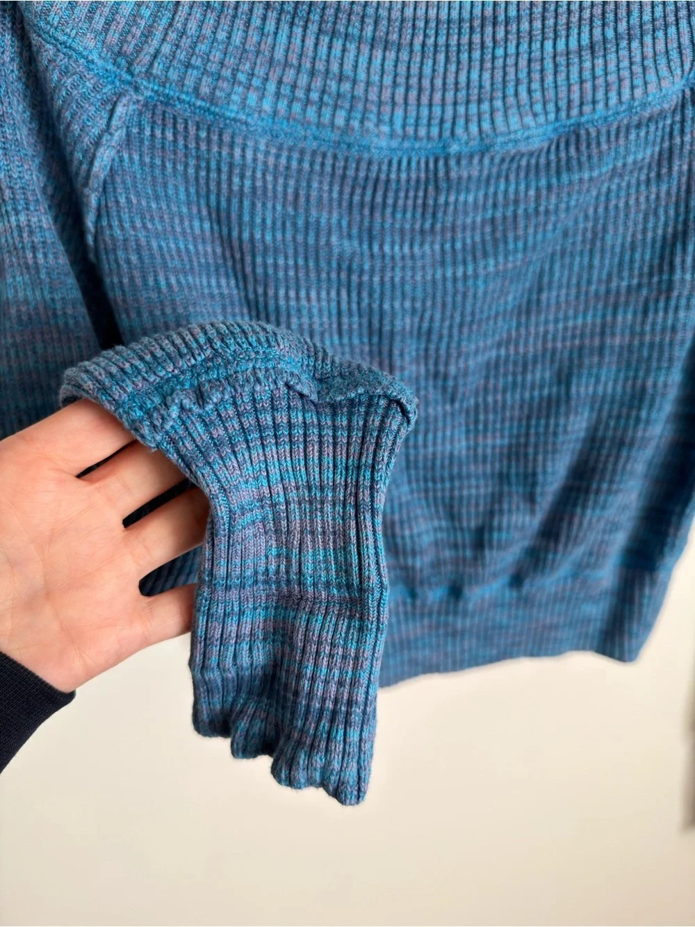 Free People Sugar Rush Sweater in Blue Combo Size XS